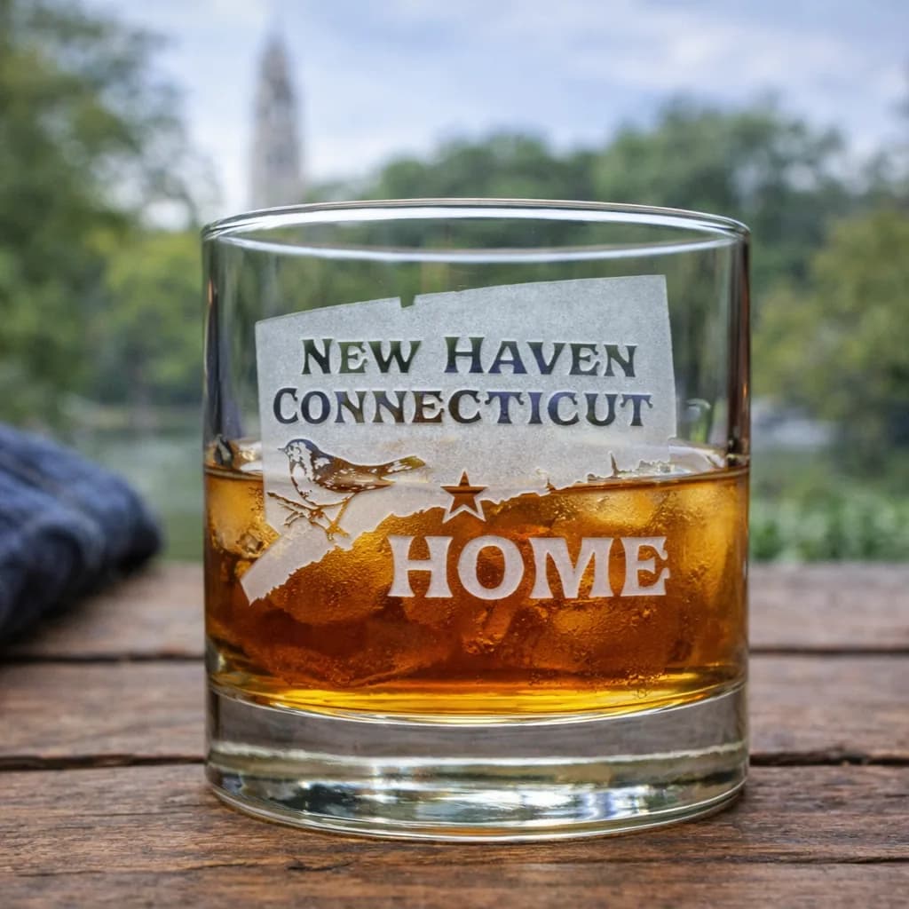 Gifts of Glass & Wear product photo: Custom State Home Etched Drinkware